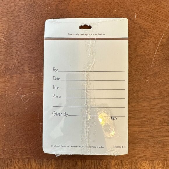 Vintage You're Invited Hallmark Party Invitations - Picture 6 of 9